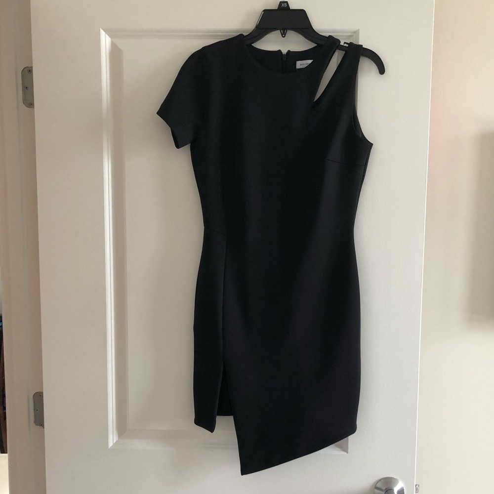 Unique black cocktail dress